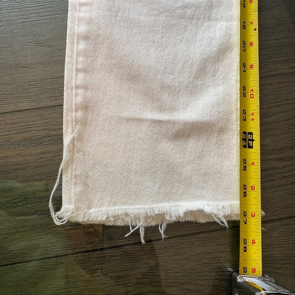 Levi's Wedgie Straight custom Embellished Jeans White one of a kind 33905 - Picture 10 of 16